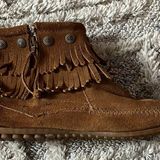 Minnetonka Fringe Moccasin Booties Photo 0