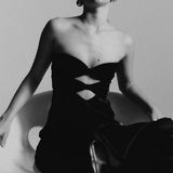 Bec & Bridge Dress Halle Strapless Cutout Maxi Wedding Black Tie Black 4 GUC Photo 0