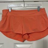 Lululemon Orange Speed Up Shorts 2.5” Photo 0