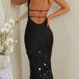 Oh Polly Black maxi  dress Photo 0
