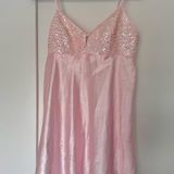 Victoria's Secret Vintage  Sequin Satin Slip Pink Photo 0