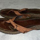 Teva Women’s  Leather Flip Flop Sandals 10 Photo 0