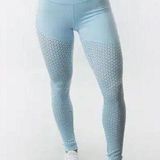 Buffbunny Collection BuffBunny Allure Laser Cut Leggings in Arctic Blue Photo 0