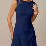 Rihoas Navy Boat Neck Cutout Mini Dress Blue Size XS Photo 0