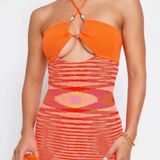 Tiger Mist Orange Mini Dress Photo 0