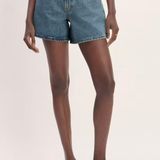 Everlane A Line Denim Short Photo 0