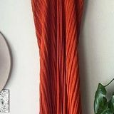 Earthbound TRADING CO convertible skirt halter dress Orange Women’s SIZE LARGE Photo 0