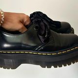 Dr. Martens  Black Leather Holly Oxford Tie-Up Loafers Photo 0