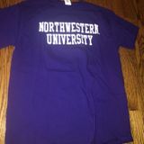 Purple Northwestern College Tee Size M Photo 0
