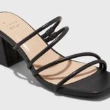 A New Day Target Black Strappy Sandals Photo 0