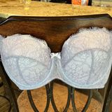 B.tempt'd Lacey Bra Lavender Padded Womens 32 DD  Photo 0