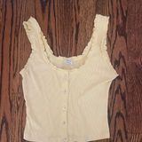 Aritzia Wilfred Pastel Yellow Top Photo 0