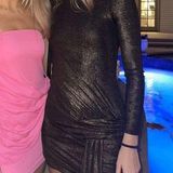 H:ours  copper sparkly mini dress size small Photo 0