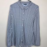 Adrianna Papell Women’s Houndstooth Button-Up Long Sleeve Office Work Shirt Photo 0