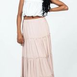Princess Polly Miriah Maxi Skirt Beige Photo 0