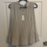 Violet+Claire Black And White Polka dot Blouse Photo 0