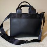 DKNY All Black Mini Tote Bag ‘Cassandra’ EUC Photo 0