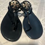 Tory Burch Black and Gold Sandals Photo 0