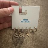 Urban Outfitters NWT  Rhinestone Charm Hoop Earring Set Photo 0