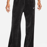 Nike  Sportswear Velour Wide-Leg Pants Sweatpants Pull on Ribbed Black Women’s S Photo 0