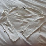 Brandy Melville White  Cropped Sweater Photo 0