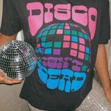Show Me Your Mumu Disco Isn’t Dead Travis Tee L Grey Photo 0