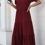 PRETTYGARDEN Tiered Midi Dress Photo 0