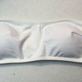 Kendall + Kylie Bikini Top White Bandeau Mesh Top Swimwear Sz L BNWT Photo 0