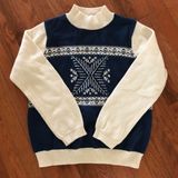 Preview International Blue Snowflake Sweater Photo 0