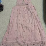 Abercrombie & Fitch Baby Pink Flower Dress Photo 0