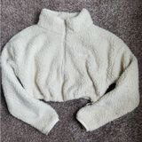 SKIMS  Teddy Cropped Zip-Up Photo 0