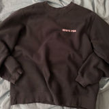 White Fox Boutique  Pink and Gray Heart Sweatshirt Crewneck Photo 0