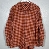 Patagonia Women XL Pink Gingham Plaid Driving Song Flannel Shirt Organic Cotton Photo 0