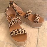 Leopard Platforms Size 8.5 Photo 0