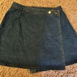 Amazon Dark Wash Adjustable Mini Jean Skirt Photo 0