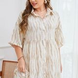 SheIn Zebra Striped Dress Photo 0