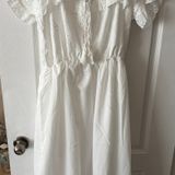 Earthbound White Eyelet Midi Dress Photo 0