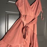 Princess Polly Pink Satin Dress Photo 0