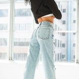 Revice Denim REVICE Straight Leg Denim Jeans Light Wash size 27 Photo 0