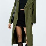 Princess Polly MEIKO TRENCH COAT KHAKI Photo 0