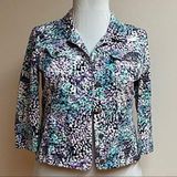 Christopher & Banks Cotton Print Jacket/Blazer Photo 0