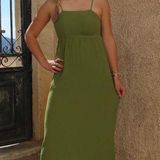 Green Maxi Dress Size M Photo 0