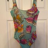 Dana Buchman 🐸NWOT  Floral One Piece, Size 10 Photo 0
