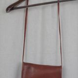 Small Leather Vintage Turnlock Coachesque Purse Brown Photo 0