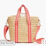 J.Crew Raffia tote bag Photo 0