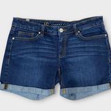 LC Lauren Conrad Stretch Denim Cuffed Shorts Size 4 Photo 0