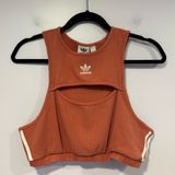 Adidas Orange  keyhole crop tank top Photo 0