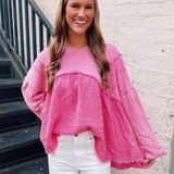 Pink Babydoll Tunic Size M Photo 0