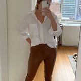 ZARA Vegan Leather Pants/Leggings Photo 0