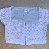 Princess Polly Floral Button Corset Crop Top Photo 0